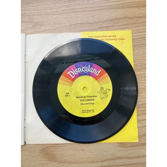 Vintage Disneyland Original Little Long Record Pete's Dragon - Picture 4 of 9